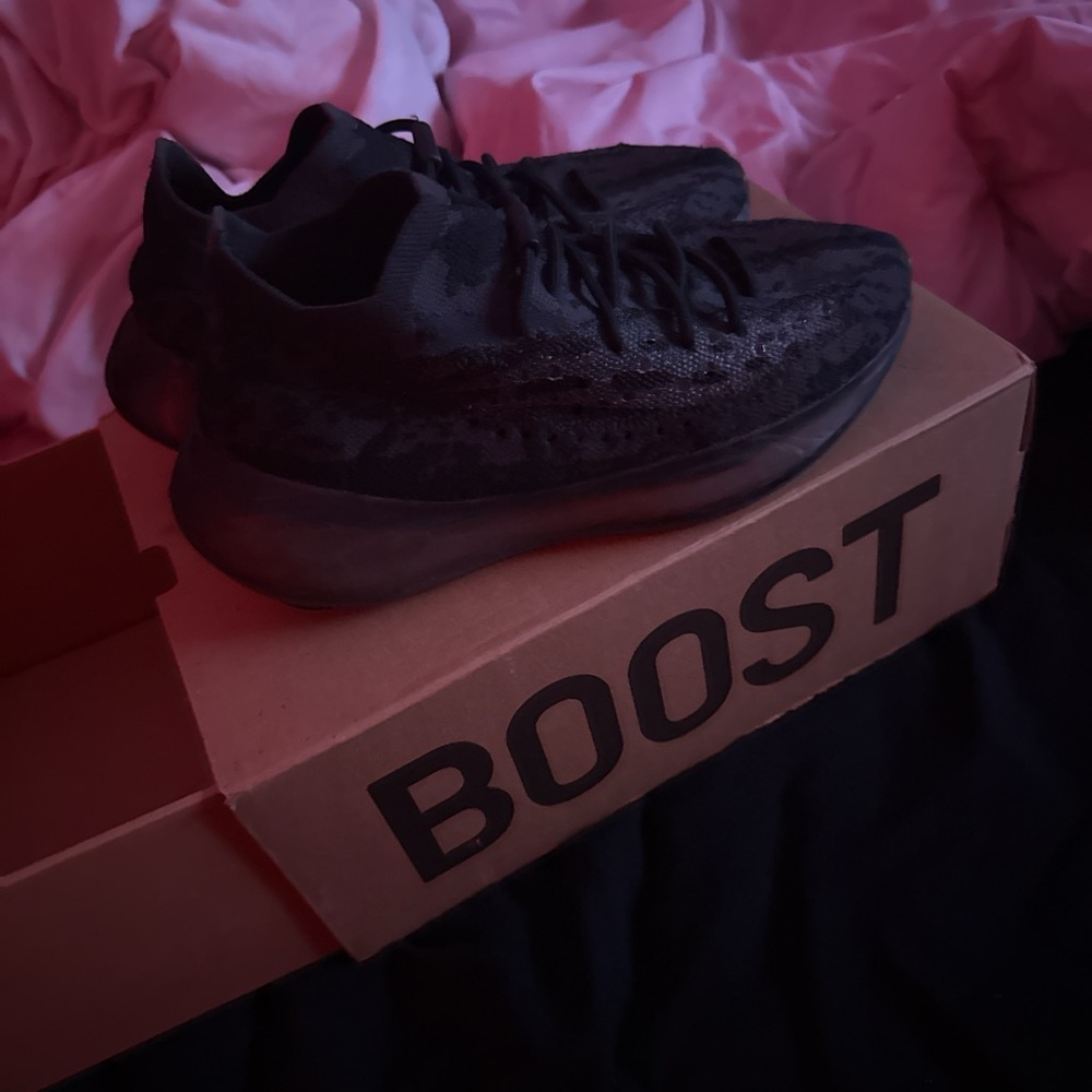 Men's Black Yeezy Boost 380 Sneakers